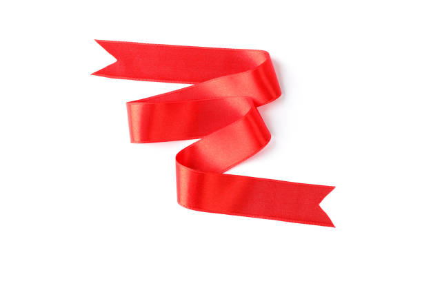 istock Red ribbon isolated on white background. Gift concept 1167530953