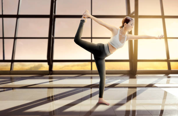 istock Asian healthy woman practicing yoga on indoor 1167532048