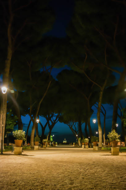 istock Orange garden in Rome at night 1167535387