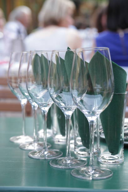 Typical authentic food and white wine in Vienna/ Austria at an inn which is also called Heuriger or Buschenschank in german language.