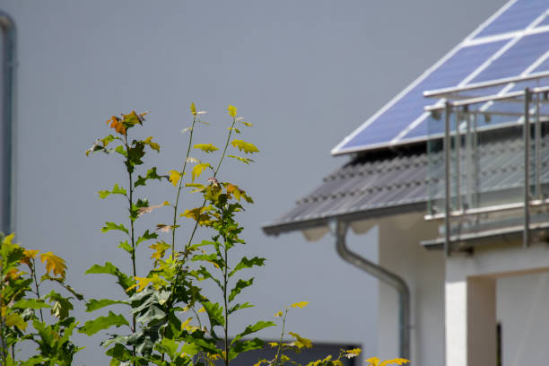 istock Solar modules on the roof to promote renewable energy generation 1167544595