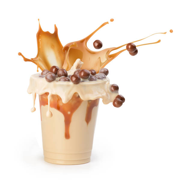 istock Coffee with milk. Cocoa with chocolate balls and caramel. Drink. 1167545452