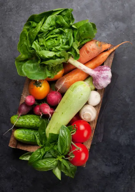 Photo of Assorted raw organic vegetables
