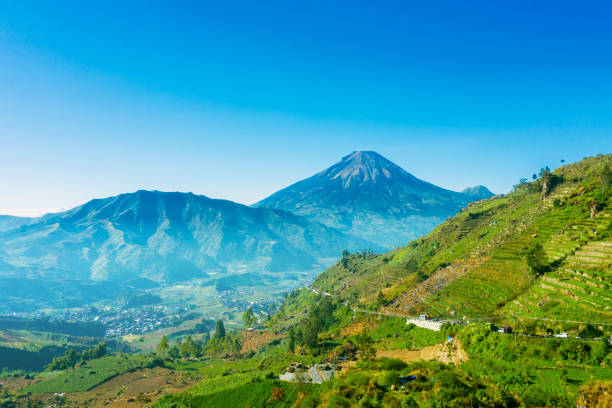 istock Dieng Plateau with Mount Sindoro background 1167549919