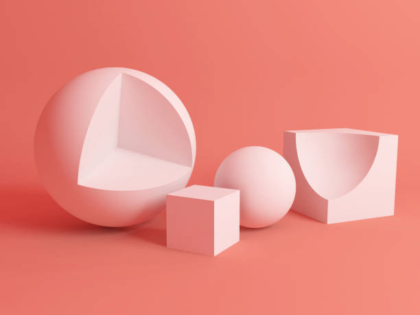 istock 3d geometric shapes over pink background 1167551893