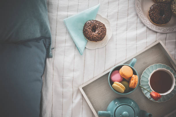 istock Copy space shot of sweet breakfast in bed 1167551908