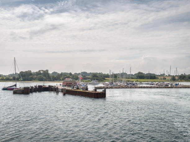 istock Small harbor marina on Lyoe in the archipelago in Denmark 1167553020