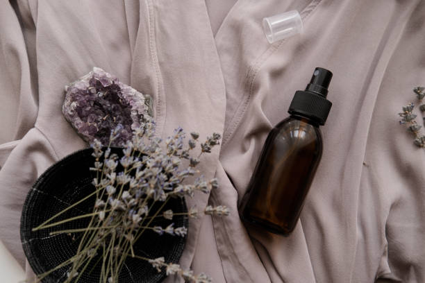 istock Glass brown bottle with organic cosmetics 1167553341