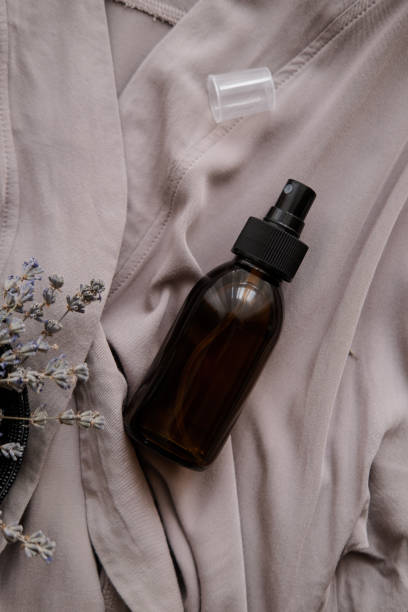 istock Glass brown bottle with organic cosmetics 1167553344