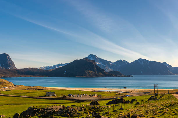 istock seascape vies from Haukland Beach, Leknes 1167554681