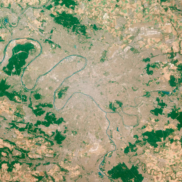 istock Paris France 3D Render Aerial Top View Jul 2019 1167555656