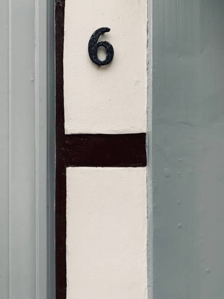 istock House number 6 on gray white background 1167559853