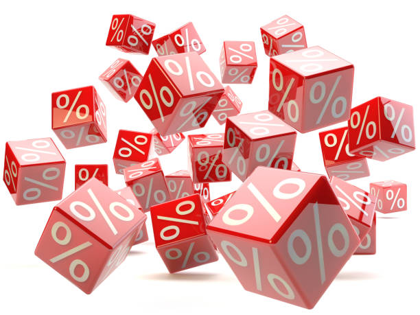 istock Red shine sale cubes, promotion concept 1167570859