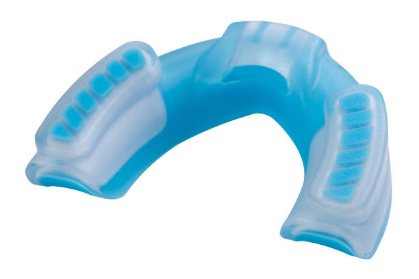 istock blue rubber protection of teeth and lips, for boxing or for karate, on a white background 1167571954
