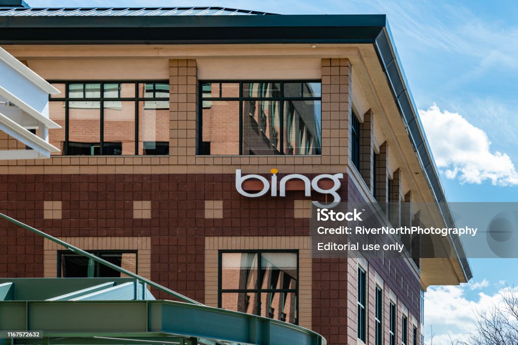 bing bing in Boulder, Colorado. bing is a search engine, and part of Microsoft, one of the world's largest technology firms. Microsoft Bing Stock Photo