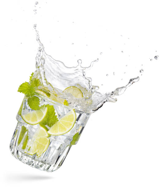 istock splashing mojito isolated on white background 1167573419