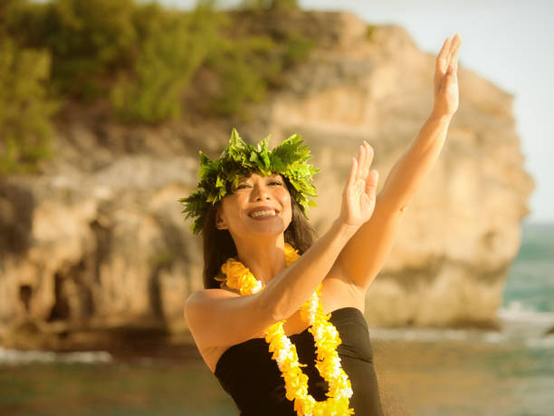 istock Hawaiian Hula Dancer on the Beach of Kauai 1167576295
