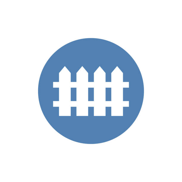 istock Fence vector icon in trendy glyph style design. Vector graphic illustration. Fence icon for website design, logo, and user interface. EPS 10 1167583551
