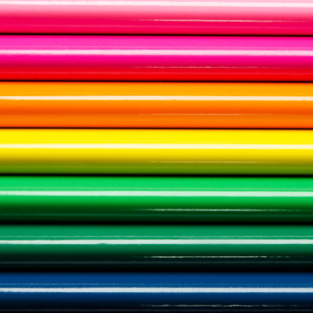 istock Color pencils isolated on white background. Close up. - Image 1167594461