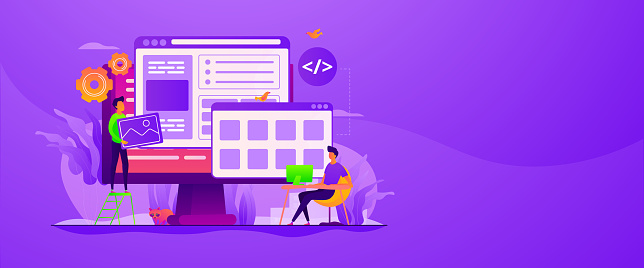 Web Development Web Banner Concept Stock Illustration - Download Image ...