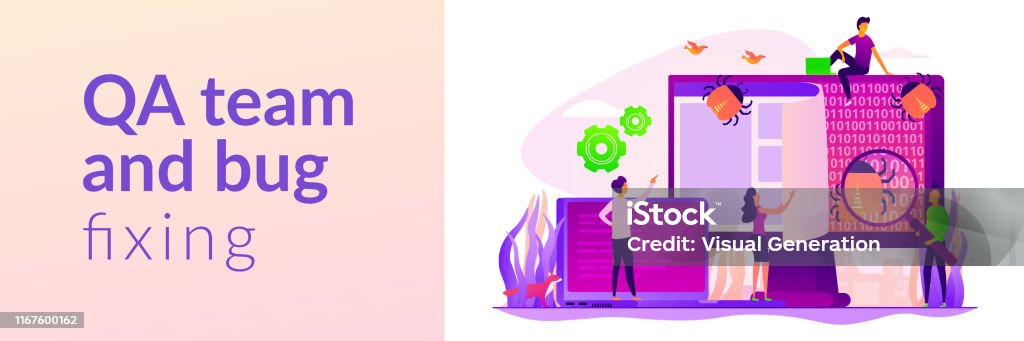 Software Testing Web Banner Concept Stock Illustration - Download Image ...