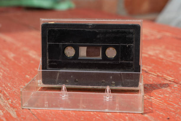 istock old black film audio cassette on a wooden table 1167607396