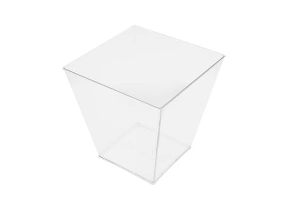 istock A clear transparent plastic cup which use for dessert and sweets template 1167611907