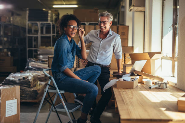 istock Entreprenuers at online store warehouse 1167612207