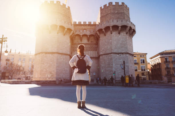 Tourist woman in Valencia