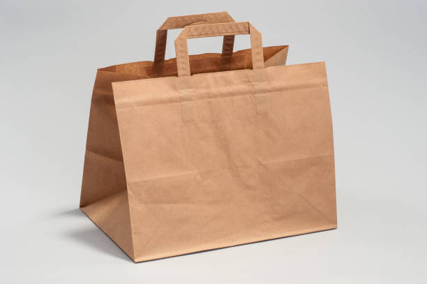 istock Kraft brown paper bag for large purchases 1167618448