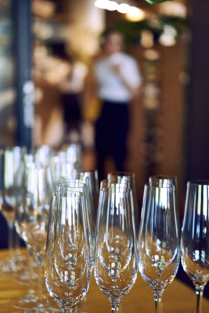 istock EMPTY GLASS GLASSES FOR CHAMPAGNE ON CELEBRATION 1167618837