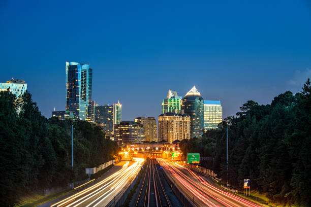 The Buckhead Atlanta skyline from the north end