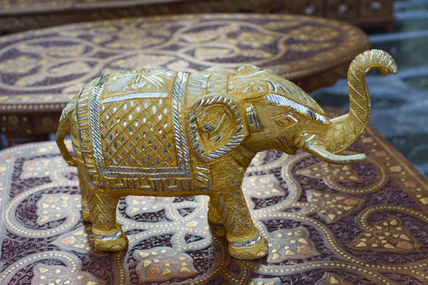istock Figurine of decorative indian elephant. 1167625474