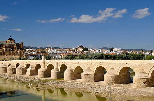 pont romain de cordoue - pont romain de cordoue photos et images de collection