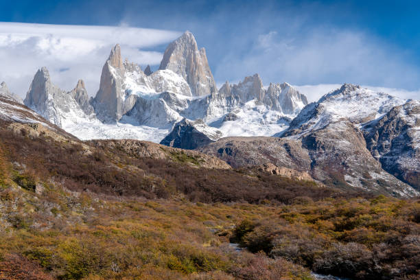 istock View of Mt. Fitz Roy stream in foreground 1167632797