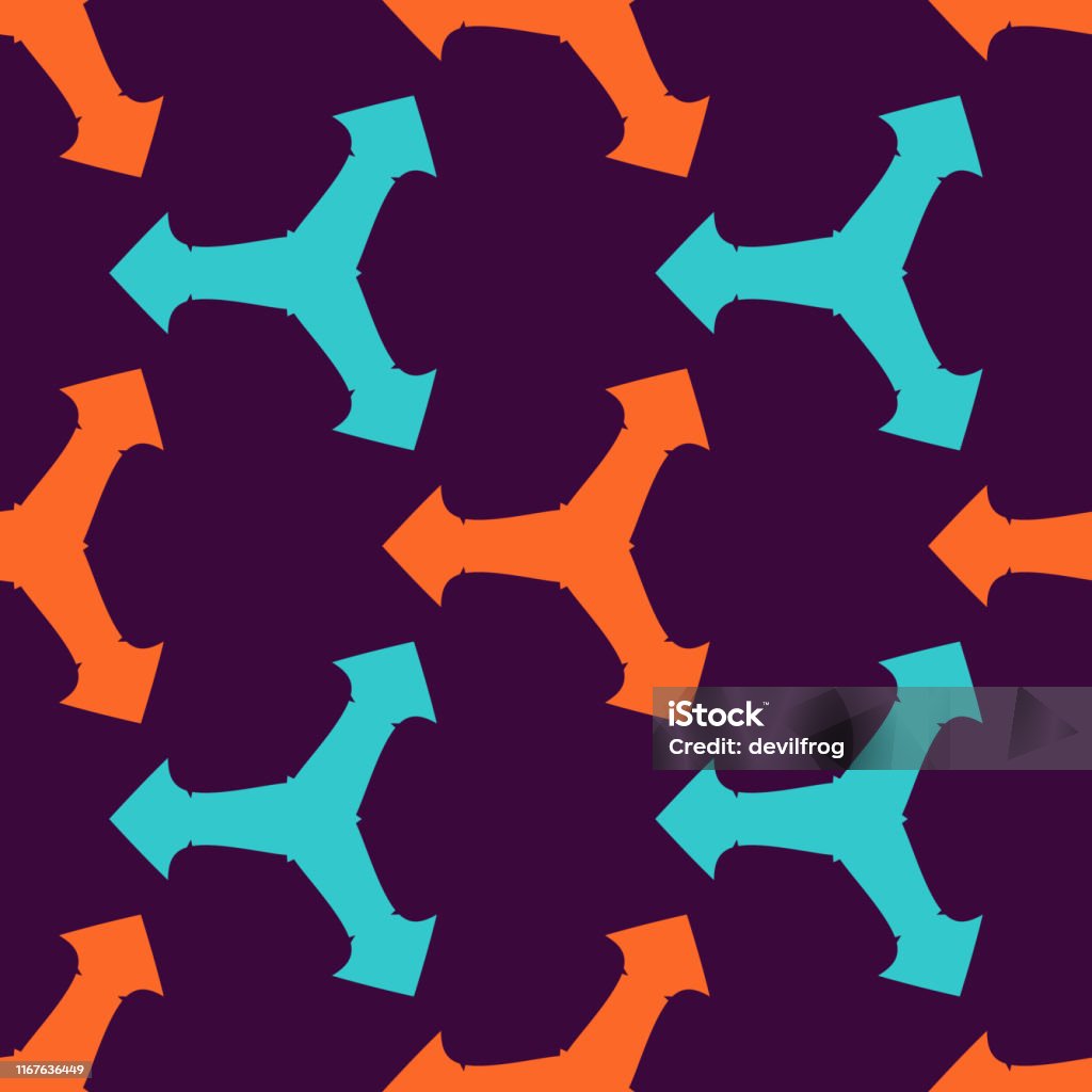 Triangular Pattern Arrows Pattern Seamless Geometric Pattern With Bright Triangular Arrows Stock ...