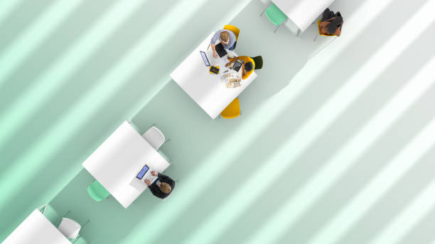 istock Overhead view of an office environment 1167637919