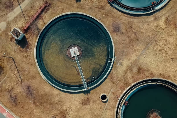 istock Treatment facilities, wastewater treatment infrastructure. 1167638486