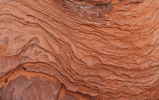 Navajo Sandstone textured background. Arches National Park, Utah. Park Avenue trail