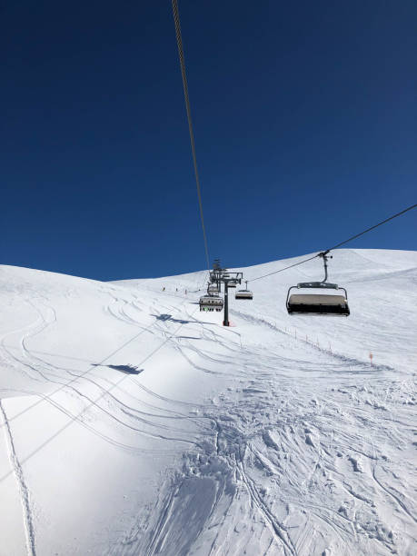 istock Ski lift above slope 1167641680