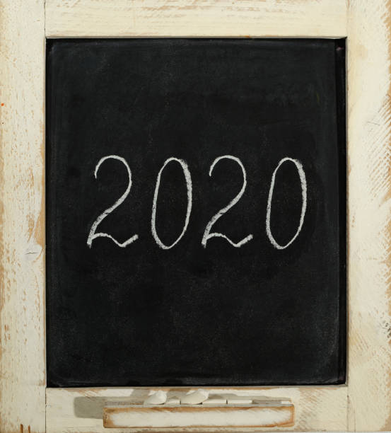 istock old slate chalkboard with the inscription 2020 1167644099