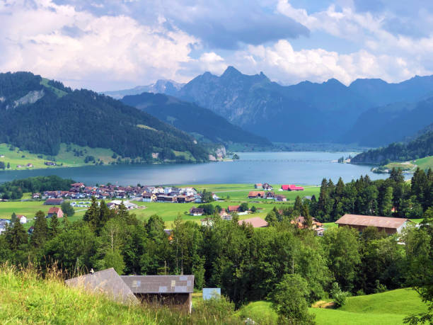 istock Artificial lake Sihlsee or Reservoir Sihlsee, Gross 1167646215