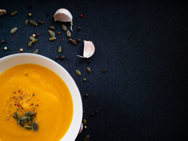 istock Vegetable cream with some pumpkin seeds 1167648364