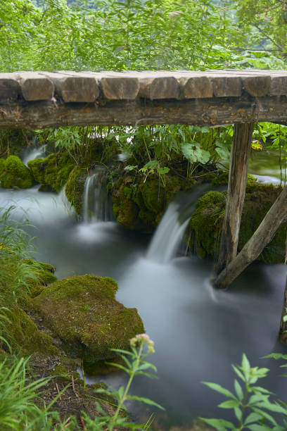 istock Plivitce National park in Croatia. Long exposure waterfall 1167648804