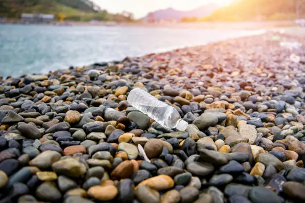 Photo of A plastic water bottle