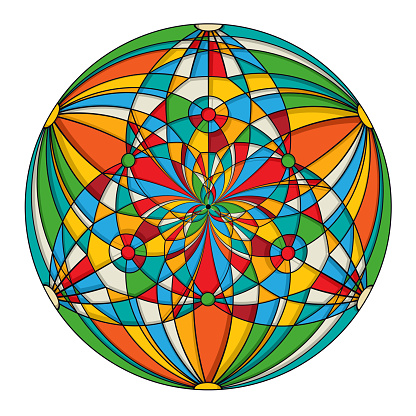 Normal Design Round Decorative Round Design Element Stock Illustration - Download Image Now ...