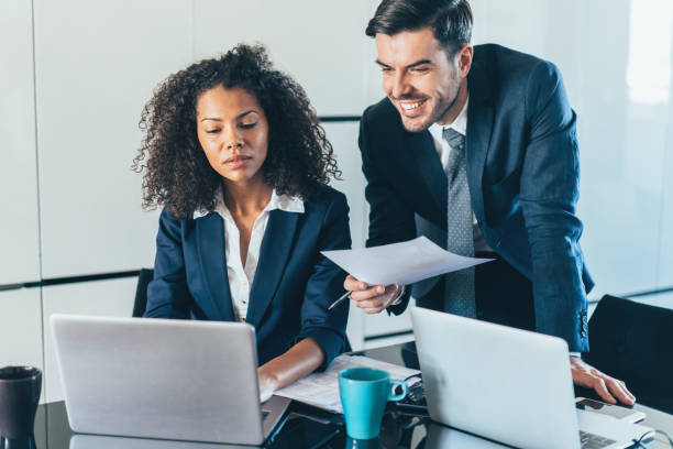 istock Discussing the report with the CEO 1167654152