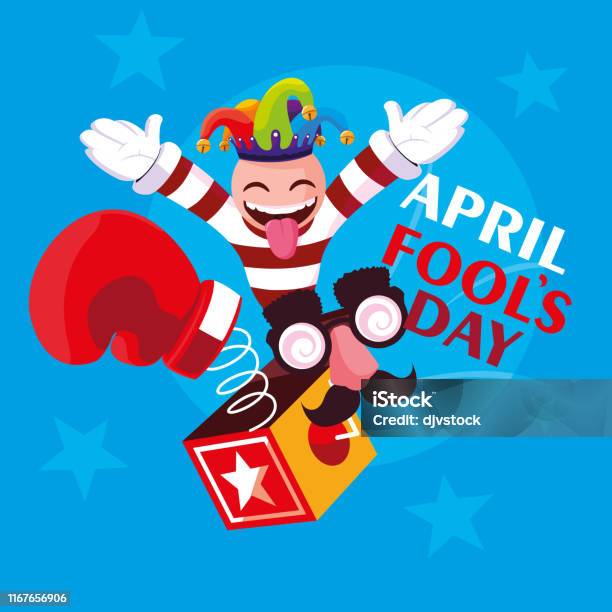 April Fools Box April Fools Day Surprise Box Stock Illustration - Download Image Now ...