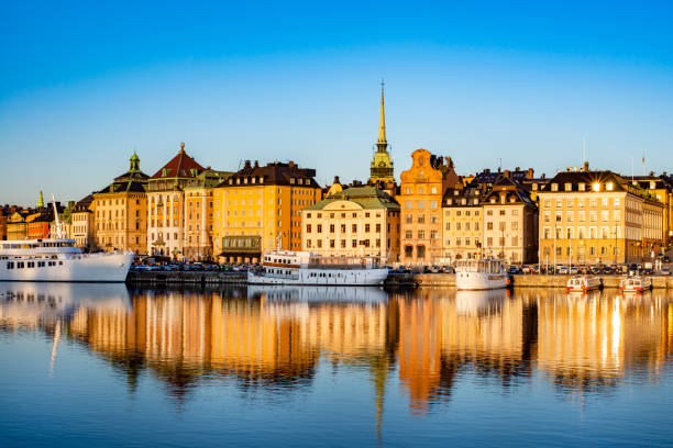 View of Stockholm Sweden stock photo