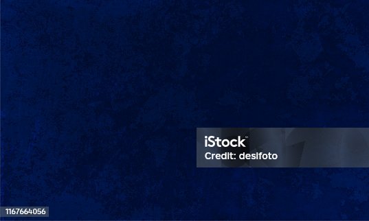 istock Horizontal vector Illustration of an empty smudged dark navy blue colored textured background 1167664056